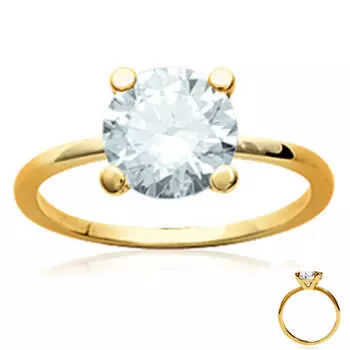 Пасьянс Gold Plated Unique золотисто-белый - 8 мм