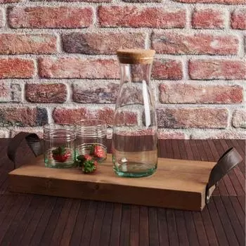 Pasabahe 43813 Бутылка-амфора Aware с пробковой крышкой 1180 мл