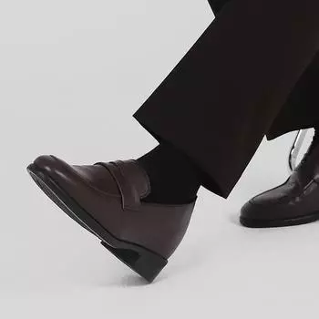 Pascologen MS2104-BR Пенни-лоферы Bronx с U-образным вырезом коричневые [250~280мм]-MS2104-BR 250