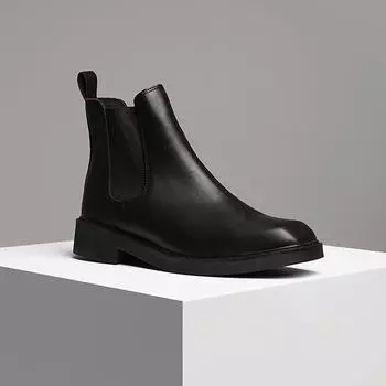 Pascologen MS5202 Ботинки челси с квадратным носком Brock Black-MS5202 250