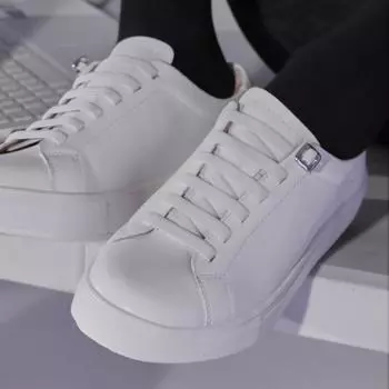 [PASCOROZEN] MS4800-WH Darwin Banding Sneakers, MS4800-WH, 7000027826, популярная корейская обувь 255