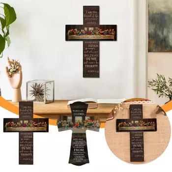 Пасха Религиозная тема Тайная Вечеря Краска по Номерам Набор Крест И Церковь Настенный Арт Декор One Size