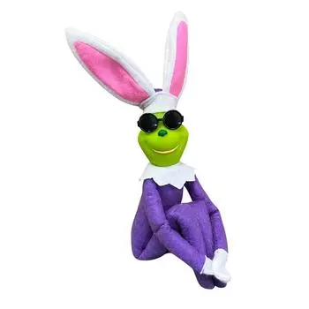 Пасхальная бородатая кукла с солнцезащитными очками, как 1 шт. Зеленая кукла в синем фиолетовом костюме и кукла-воскрешение One Size фиолетовый