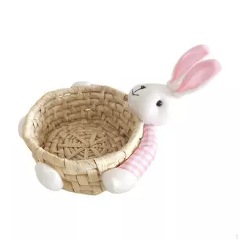 Пасхальная корзина конфеты подарок пустая тарелка ручная работа декоративное хранение для Medium
