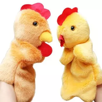 Пасхальная милая мультяшная кукла, детские перчатки, ручная кукла, мягкая курица, плюшевые игрушки на палец, детская плюшевая игрушка