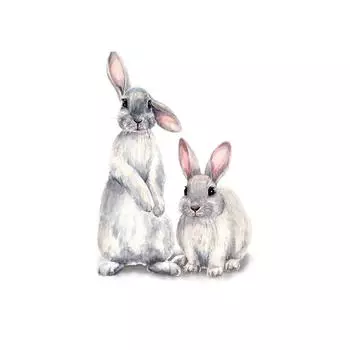 Пасхальная наклейка Кролик Мультфильм Наклейка на стену Съемный настенный декор для домашнего детского сада