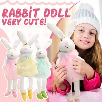 Пасхальная плюшевая кукла-украшение для пасхальной вечеринки, кукла-подарок детям One Size синий