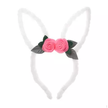 Пасхальная повязка на голову с кроличьими ушками, украшение костюма кролика, детский головной убор, повязка для волос на Хэллоуин