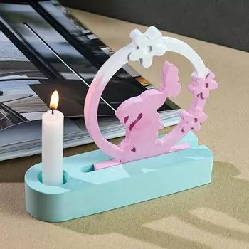 Пасхальная силиконовая форма, 2 шт., силиконовая форма «Кролик», Кролик, силиконовая форма, «Бабочка-зайчик» Весна, силиконовые формы