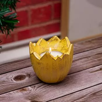 Пасхальная свеча Зеленый кролик Куриный подсвечник Желтая яичная скорлупа Улитка Подсвечник