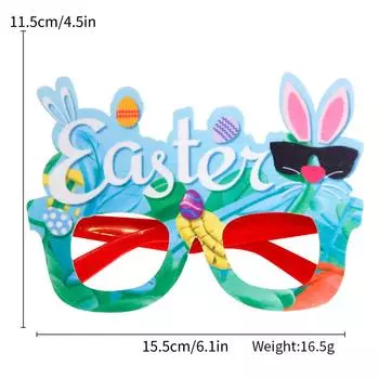 Пасхальная вечеринка, очки, рамка, пасхальный цыпленок, яйца, очки, пасхальные украшения для вечеринки, пасхальная фотобудка, корзина, набивки для детей и взрослых One Size
