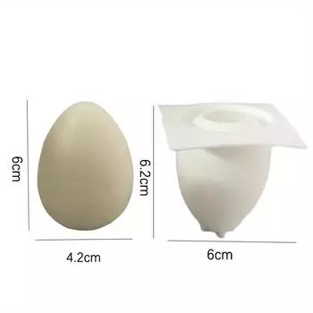 Пасхальное 3D яйцо ручной работы свеча силиконовая форма DIY форма для имитации яйца