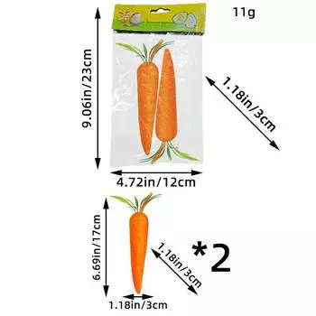 Пасхальное декоративное украшение в виде морковки, размер морковки, композиция для дивана в гостиной O3-32 large carrot