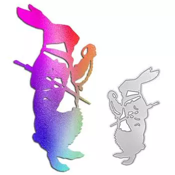 Пасхальное Платье Мистер. Кролик-волшебник, дизайн, металлические трафареты, сделай сам, скрапбукинг, тиснение, трафарет, бумага, шаблон для альбома серебряный