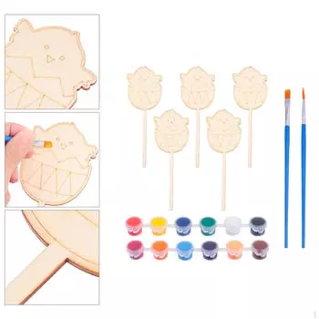 Пасхальное яйцо, цыпленок, завод, этикетки, прочный незавершенный орнамент, практичные бирки для детского сада