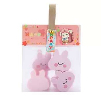 Пасхальное яйцо-кролик с влажной и сухой губкой 6 шт. One Size розовый