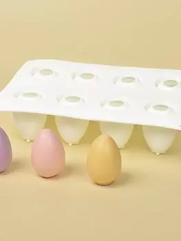 Пасхальное яйцо силиконовая форма восемь отверстий трехмерная форма яйца гипсовая форма своими руками украшение для дома на Пасху празднование