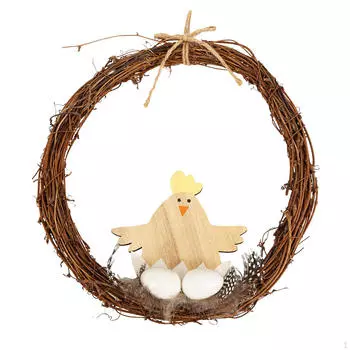 Пасхальное яйцо венок пружина для передней двери декоративная прочная гирлянда настенный орнамент 20cmx20cm