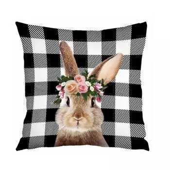 Пасхальные наволочки, украшения, чехлы для дома, праздничный набор из 4 пасхальных наволочек, наволочка для дивана и прикроватной тумбочки для дома One Size