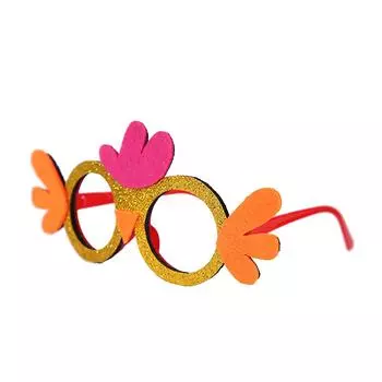 Пасхальные очки, аксессуары с героями мультфильмов, E-ggshell, кролик, E-gg, забавная оправа для очков, декоративные изделия для детского дня рождения One Size