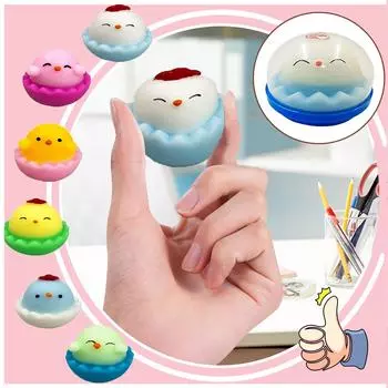 Пасхальные пельмени и игрушки для декомпрессии, 6 шт., милый питомец для декомпрессии яиц One Size разноцветный