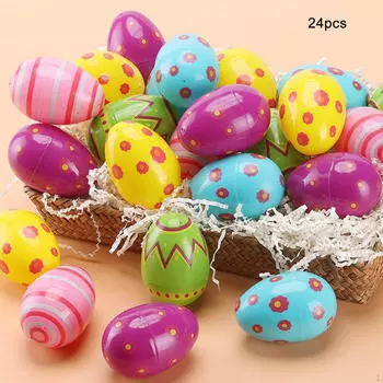 Пасхальные яйца, мягкая игрушка с плюшевыми кроликами, декоративные подарки, угощения, креативная корзина 12 Eggs