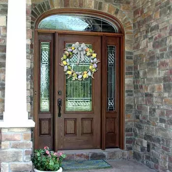 Пасхальные яйца Венок Входная дверь Осенняя креативная искусственная гирлянда Весеннее украшение для вечеринки