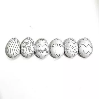 Пасхальные расписные бумажные яйца, полосатые цветы в горошек, украшения для яиц, детские игрушки, пасхальные украшения