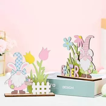 Пасхальные украшения Деревянные печатные пасхальные детские праздничные открытки