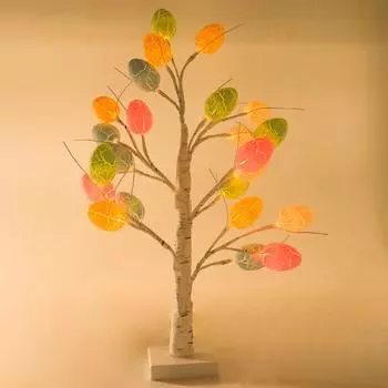 Пасхальные украшения, освещенная береза с пасхальными яйцами, украшения для весенней вечеринки, настольный декор для дома, пасхальные подарки для детей