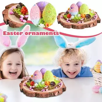 Пасхальные украшения Украшения Пластиковые имитации Цветочные украшения для дома Декорации для рабочего стола One Size