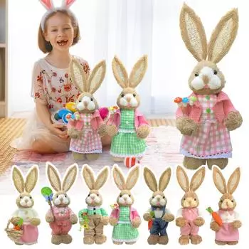 Пасхальные украшения в виде кролика. Украшение дома. Украшение торгового центра. Украшение сада. One Size