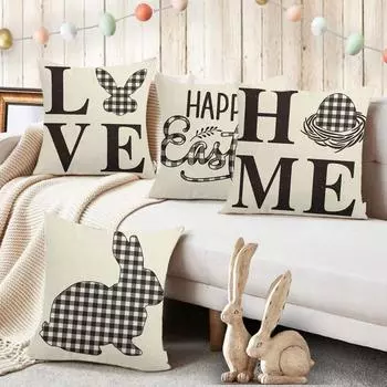 Пасхальный День Домашняя Подушка Выживший Семейный Чехол Плед Чехол разноцветный