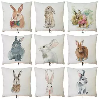 Пасхальный диван-кровать украшение для дома фестивальный кролик чехол на подушку чехол 45x45cm