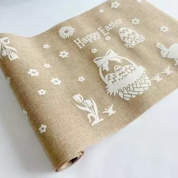 Пасхальный флаг на стол, симпатичный орнамент для скатерти, несколько стилей, мультяшный узор для вечеринки, декоративные украшения для дома, принадлежности