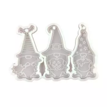 Пасхальный гном, тыква, метла, брелок, форма для эпоксидной смолы, подвеска, силиконовая форма