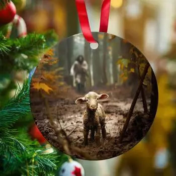 Пасхальный Иисус, украшение 2D, плоское акриловое подвесное украшение, украшение для зеркала заднего вида автомобиля с подвесной веревкой для сумки, каминной полки A