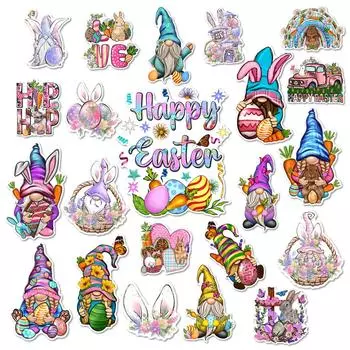 Пасхальный кролик магниты на холодильник магнит на холодильник наклейка кролик пасхальное яйцо магнит наклейка пасхальное украшение для дома и кухни One Size