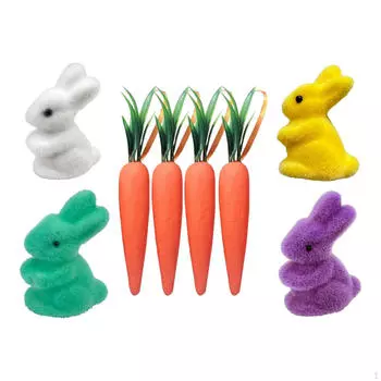 Пасхальный кролик, морковный орнамент, фигурки, сувениры, кролик, декор, украшения для Style A