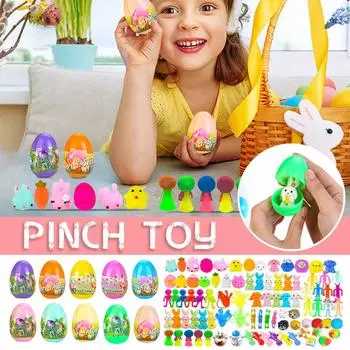 Пасхальный кролик открывает яйца. Пасхальные Яйца Вечеринка Слепые Коробки. Детские пасхальные яйца, креативные игрушки для снятия стресса. Случайная отправка One Size