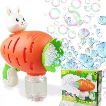 Пасхальный кролик Пистолет для мыльных пузырей Автоматическая игрушка-мыльница 1pcs