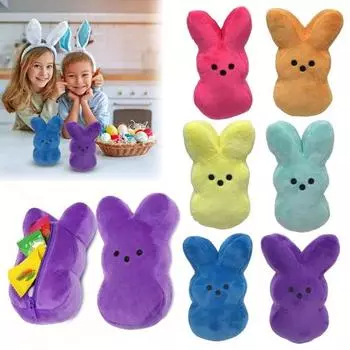 Пасхальный кролик плюшевая игрушка мягкая мягкая игрушка милый ручной работы сувенир кролик кукла королевский синий