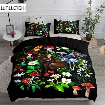 Пасхальный кролик Винтаж Арт Пододеяльник Комплект постельного белья King Queen Double Full Twin Single Size EU single(135x200cm)