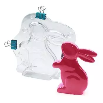 Пасхальный милый кролик в форме шоколада, пластиковая прозрачная форма для шоколада, формы для шоколада на день Святого Валентина, кухонная выпечка