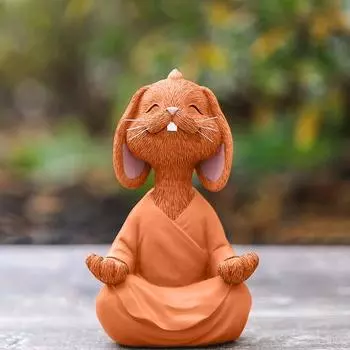 Пасхальный орнамент, неувядаемый декоративный милый очаровательный пасхальный кролик для медитации, украшение для рукоделия для офиса S серый