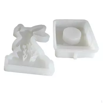 Пасхальный подсвечник, силиконовая модель, эпоксидная смола, домашний декор, подсвечник, чайная свеча