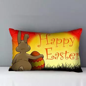 Пасхальный прямоугольный чехол для спальни, дивана, домашнего декора