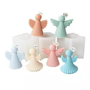 Пасхальный тематический ангел силиконовая форма восковые свечи формы ароматерапия изготовление праздничных украшений ручной работы A