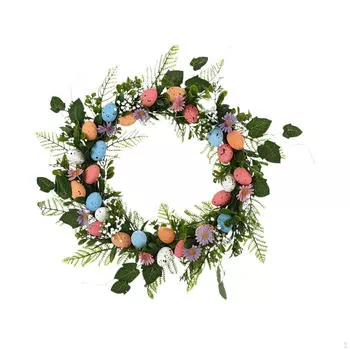 Пасхальный венок из яиц, дверь, конюшня, универсальный профессиональный декор, искусственная цветочная гирлянда