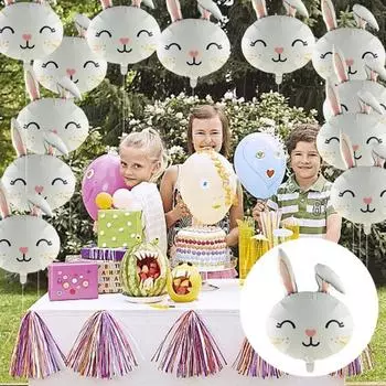 Пасхальный воздушный шар, полезный, прочный, экологически чистый, счастливый кролик, украшение для вечеринки, реквизит для сцены